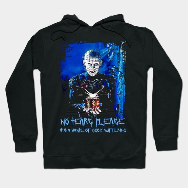 Hellraiser Pinhead Fan Art Design Hoodie by HellwoodOutfitters